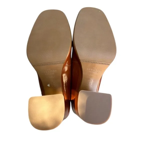 SEZANE Georgia Polished Platform Heels Mary Jane Shoes Size 41 FR 10 US