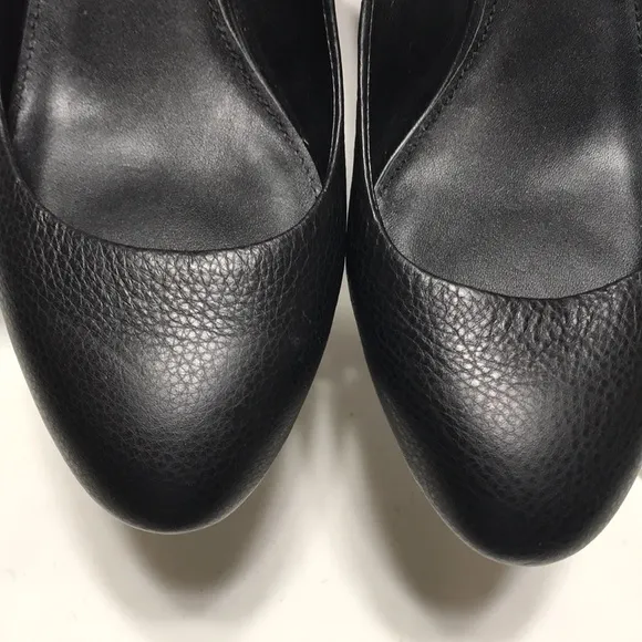 Shoes of Prey leather platform sling back heels. EUC