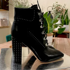 Sigerson Morrison studded block heel Boots