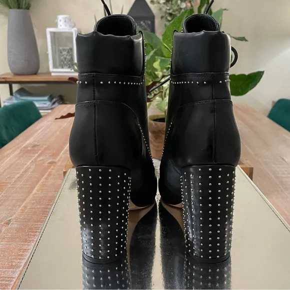 Sigerson Morrison studded block heel Boots