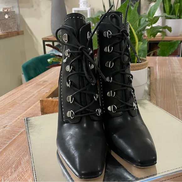 Sigerson Morrison studded block heel Boots