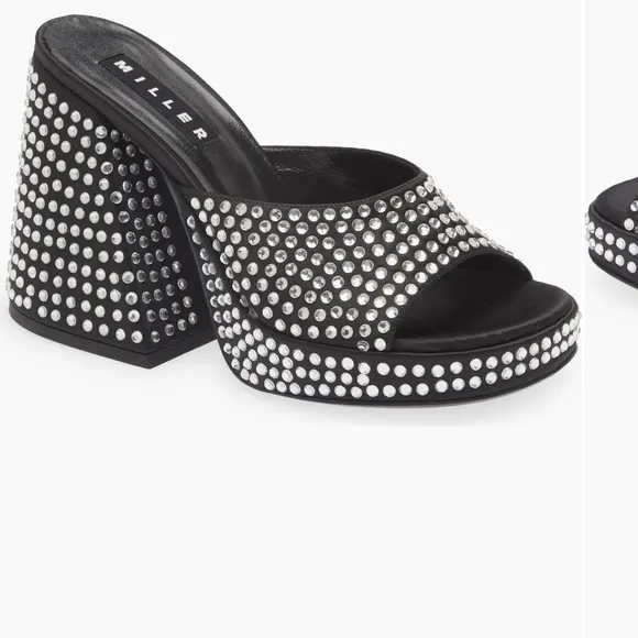 Simon Miller black crystal sandals