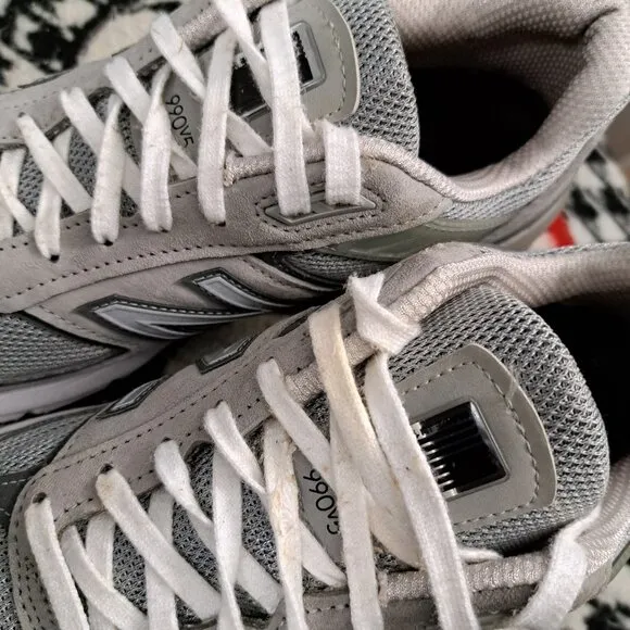 Size 9 New Balance 990v5 Made In USA Grey M990GL5 Shoes Sneakers Men's