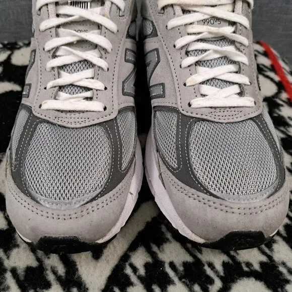 Size 9 New Balance 990v5 Made In USA Grey M990GL5 Shoes Sneakers Men's