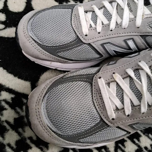Size 9 New Balance 990v5 Made In USA Grey M990GL5 Shoes Sneakers Men's