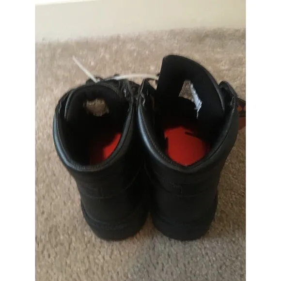 Smith's Workwear Men's Size 6 Faux Leather Boots Work Casual Black