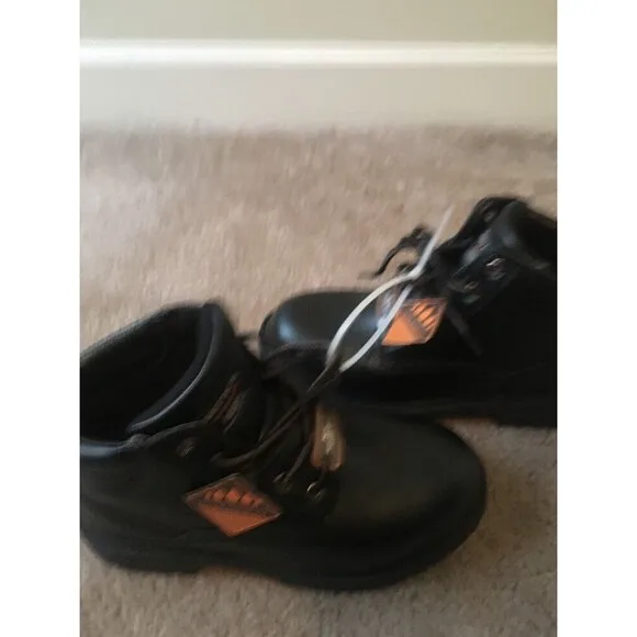 Smith's Workwear Men's Size 6 Faux Leather Boots Work Casual Black