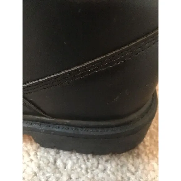 Smith's Workwear Men's Size 6 Faux Leather Boots Work Casual Black