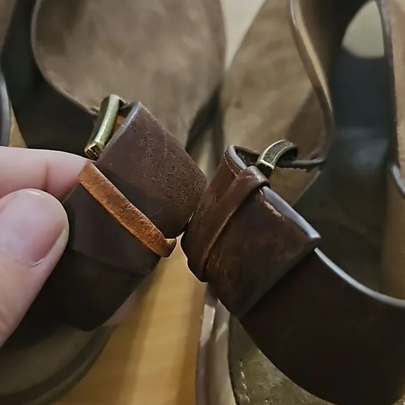 Sofft Pelonia suede peep-toe wedge sandals
