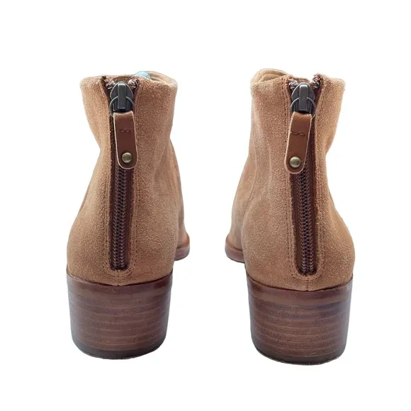 Soludos Venetian Tan Ankle Booties Womens Shoes Size 7 1/2