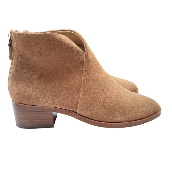 Soludos Venetian Tan Ankle Booties Womens Shoes Size 7 1/2