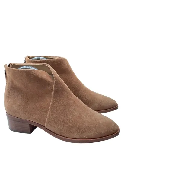 Soludos Venetian Tan Ankle Booties Womens Shoes Size 7 1/2