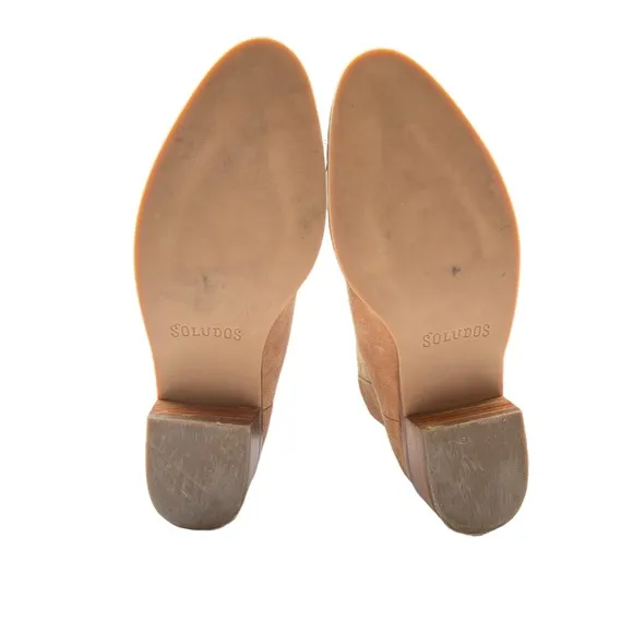 Soludos Venetian Tan Ankle Booties Womens Shoes Size 7 1/2