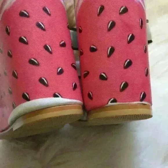 Sophia Webster Watermelon wedges