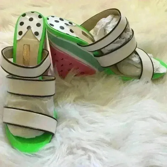 Sophia Webster Watermelon wedges