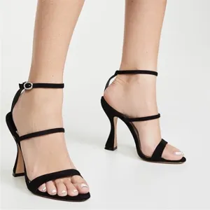 Sophia Webster Women's Rosalind Hourglass High-Heel Sandals Black 35.5