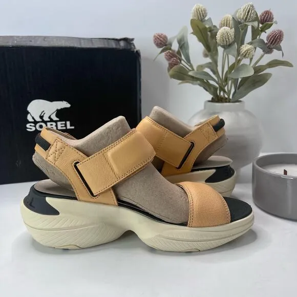 Sorel Explorer Blitz Stride Platform Sandal Faded Spark Women's 6.5 NWB