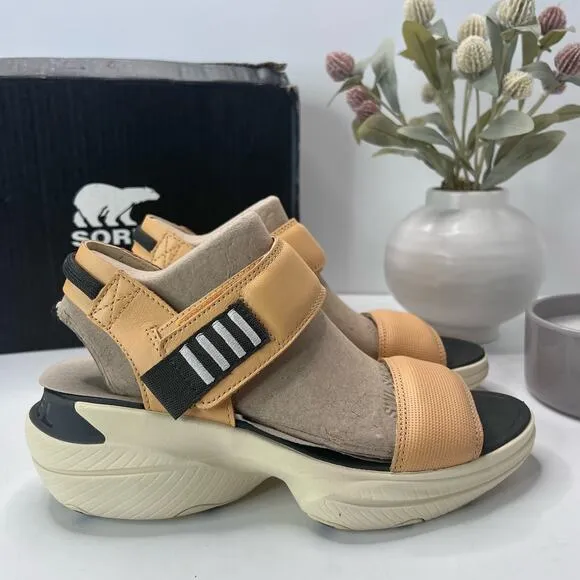 Sorel Explorer Blitz Stride Platform Sandal Faded Spark Women's 6.5 NWB
