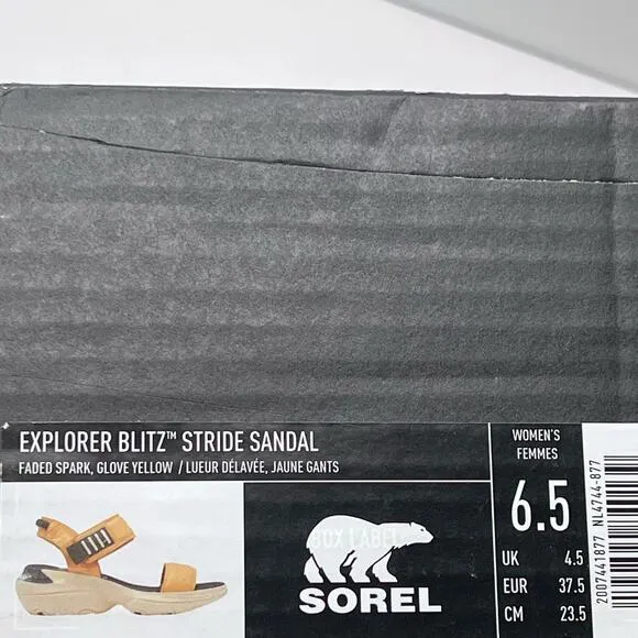 Sorel Explorer Blitz Stride Platform Sandal Faded Spark Women's 6.5 NWB