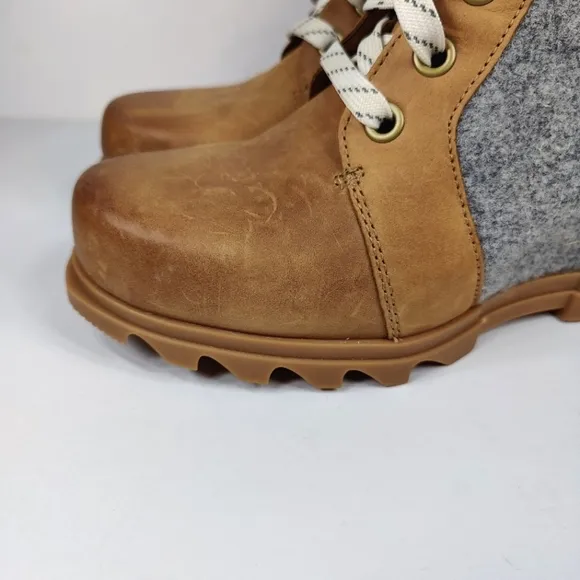 Sorel Joan of Arctic Wedge III Lexie Nubuck Combat Lace-up Boots Womens Shoes 11