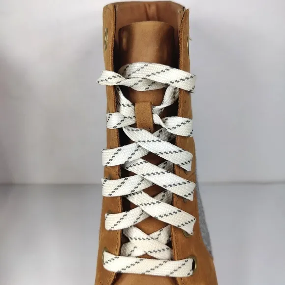 Sorel Joan of Arctic Wedge III Lexie Nubuck Combat Lace-up Boots Womens Shoes 11