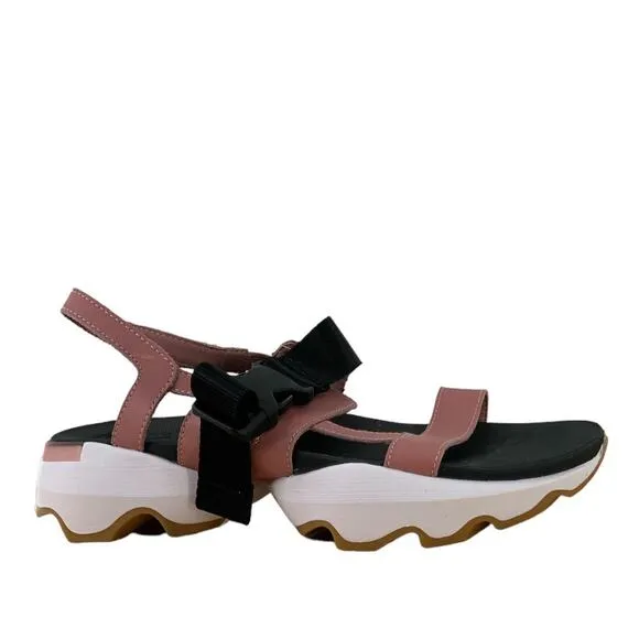 Sorel Kinetic Impact Slingback Blush Pink Women's Wedge Sandals Size 8.5 NEW