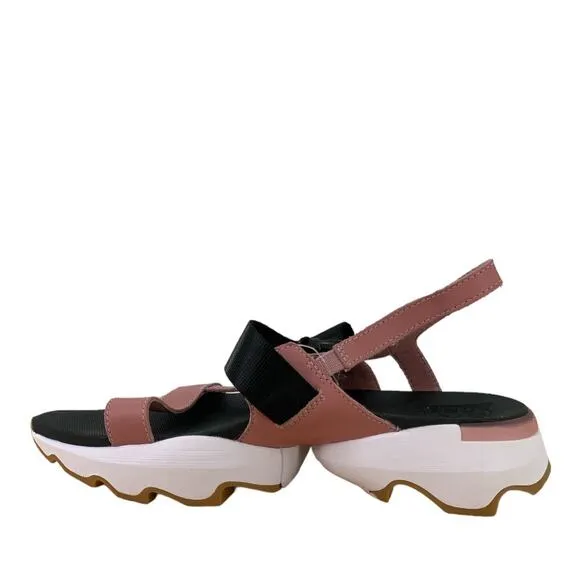 Sorel Kinetic Impact Slingback Blush Pink Women's Wedge Sandals Size 9.5 NEW