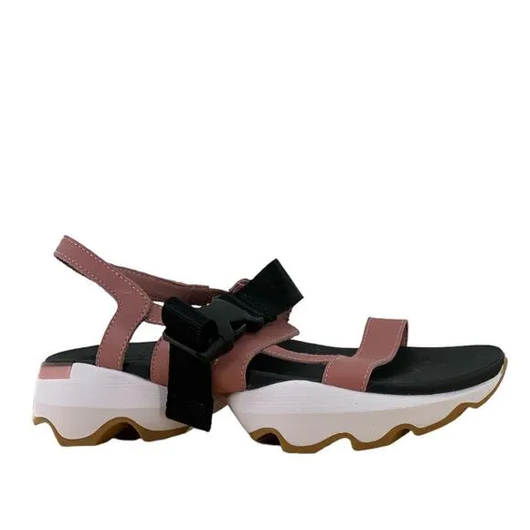 Sorel Kinetic Impact Slingback Blush Pink Women's Wedge Sandals Size 9.5 NEW