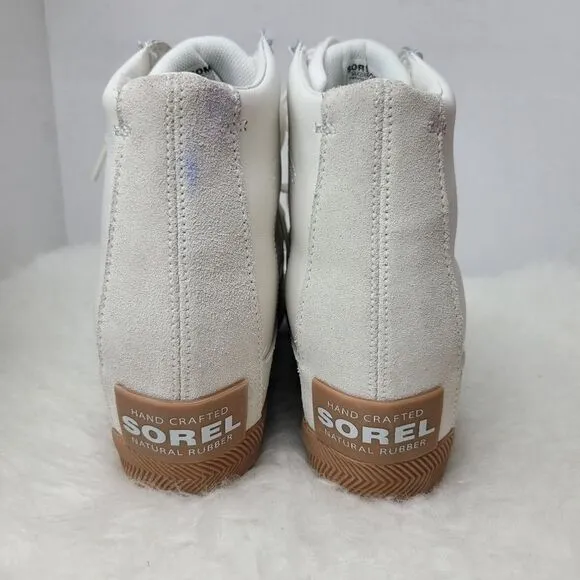 Sorel Out N About Sea Salt Gum 2 Women's Wedge Lace Up Bootie Shoes Size 10