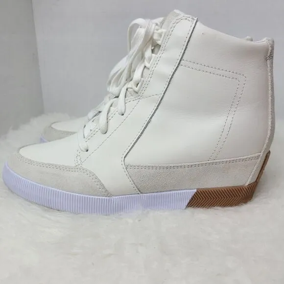Sorel Out N About Sea Salt Gum 2 Women's Wedge Lace Up Bootie Shoes Size 10