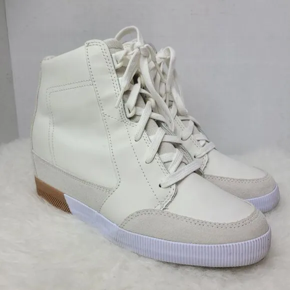 Sorel Out N About Sea Salt Gum 2 Women's Wedge Lace Up Bootie Shoes Size 10