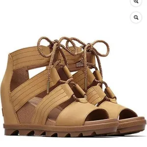 SOREL Women's Joanie II Lace Wedge Sandals Size 8.5