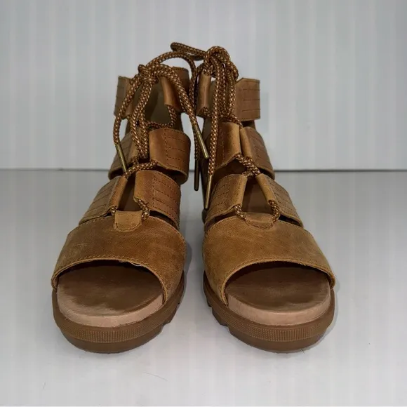 SOREL Women's Joanie II Lace Wedge Sandals Size 8.5