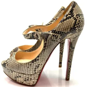 🌷❤️‍🔥SPRING SALE 🔥 FINAL PRICE🌷Christian Louboutin Bana 140 Python Heel 36.5