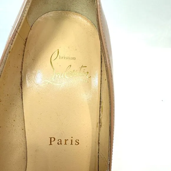 🌷❤️‍🔥SPRING SALE 🔥 FINAL PRICE🌷Christian Louboutin Bianca 140 Nude Pumps 37