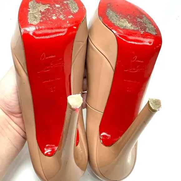 🌷❤️‍🔥SPRING SALE 🔥 FINAL PRICE🌷Christian Louboutin Bianca 140 Nude Pumps 37