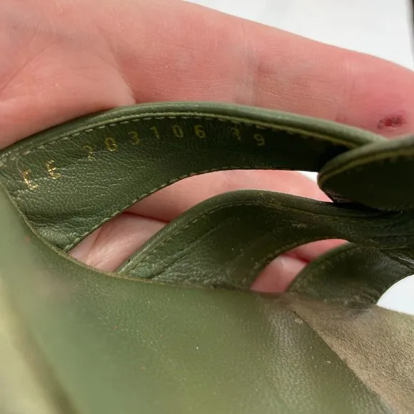 🌷❤️‍🔥SPRING SALE 🔥 FINAL PRICE🌷Saint Laurent Tribute Green Khaki Sandals 39