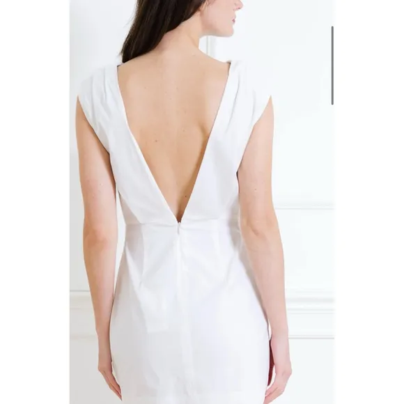St. Agni Bateau Tuck Mini Dress - White (Size XS) gently used.