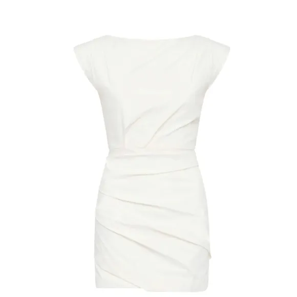 St. Agni Bateau Tuck Mini Dress - White (Size XS) gently used.