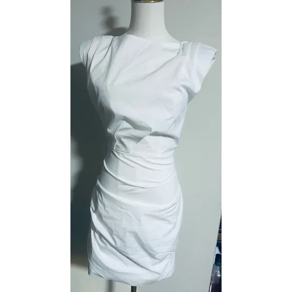 St. Agni Bateau Tuck Mini Dress - White (Size XS) gently used.