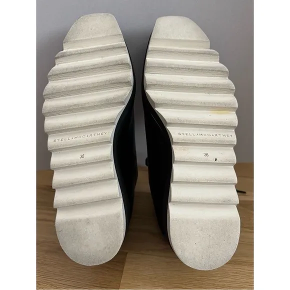 Stella McCarthy SNEAK-ELYSE PLATFORM WEDGE SNEAKER MULES IN BLACK