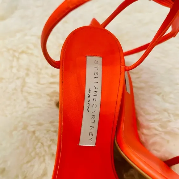 Stella McCartney Orange Embellished Women's Heels
