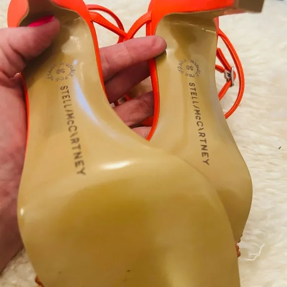 Stella McCartney Orange Embellished Women's Heels