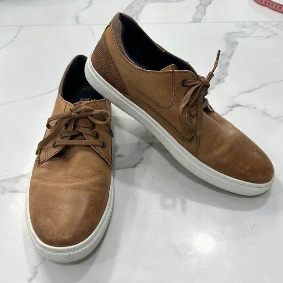 Steve Madden Camden Leather Casual Leather Lace Up Shoes size 10