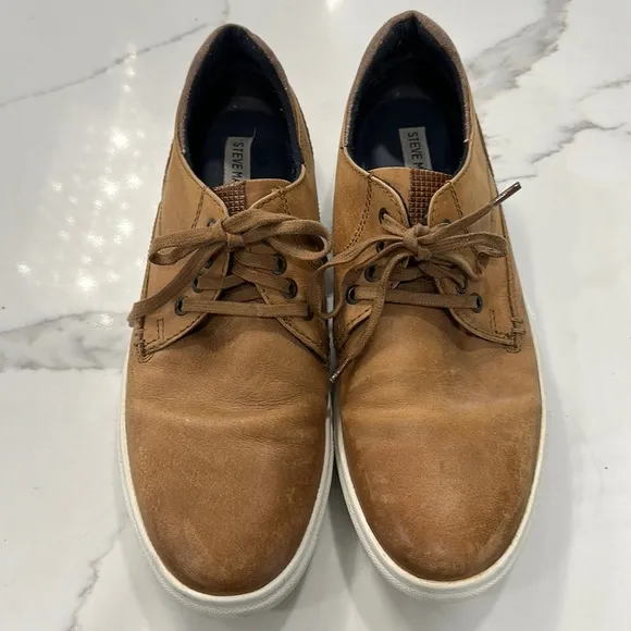 Steve Madden Camden Leather Casual Leather Lace Up Shoes size 10
