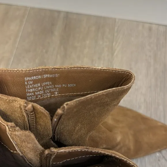 Steve Madden Chestnut Brown Sparrow Block Heel Bootie - Size 6.5