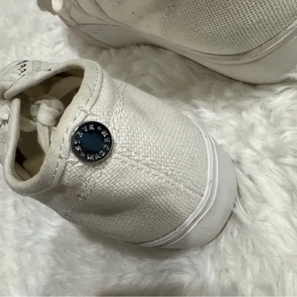 Steve Madden Emmi White Platform Tennis Shoes Size 6