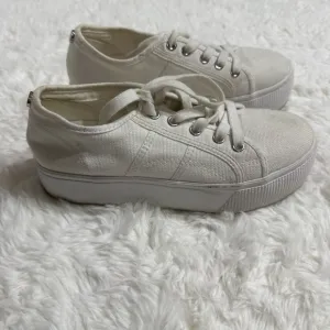 Steve Madden Emmi White Platform Tennis Shoes Size 6
