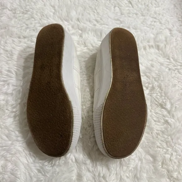Steve Madden Emmi White Platform Tennis Shoes Size 6