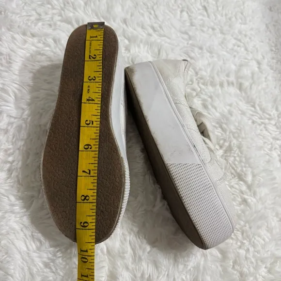 Steve Madden Emmi White Platform Tennis Shoes Size 6
